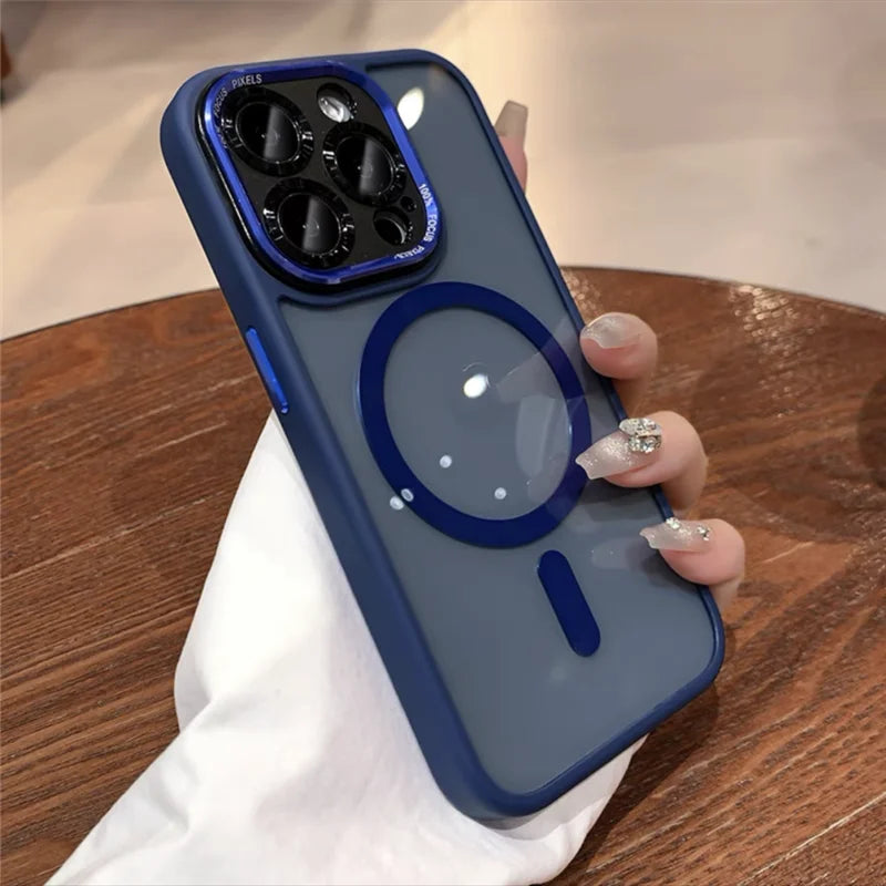 Wireless charge magnetic clear camera protection case - product image