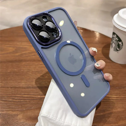 Wireless charge magnetic clear camera protection case - product image