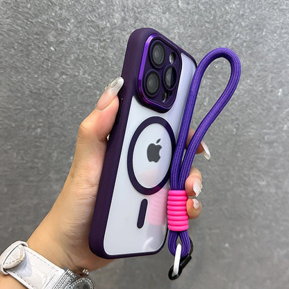 Wrist strap magnetic clear shockproof case - product image