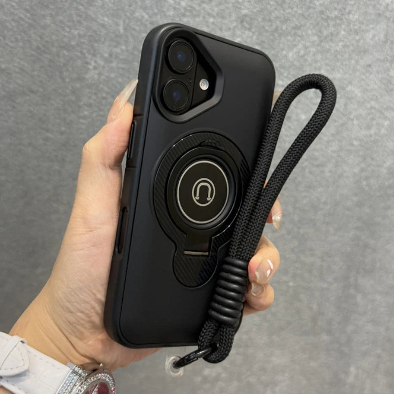 Wrist strap magnetic stand holder heavy duty bumper case - product image