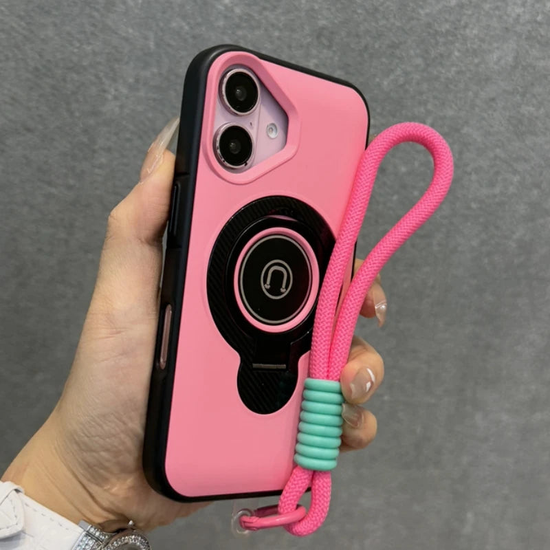 Wrist strap magnetic stand holder heavy duty bumper case - product image