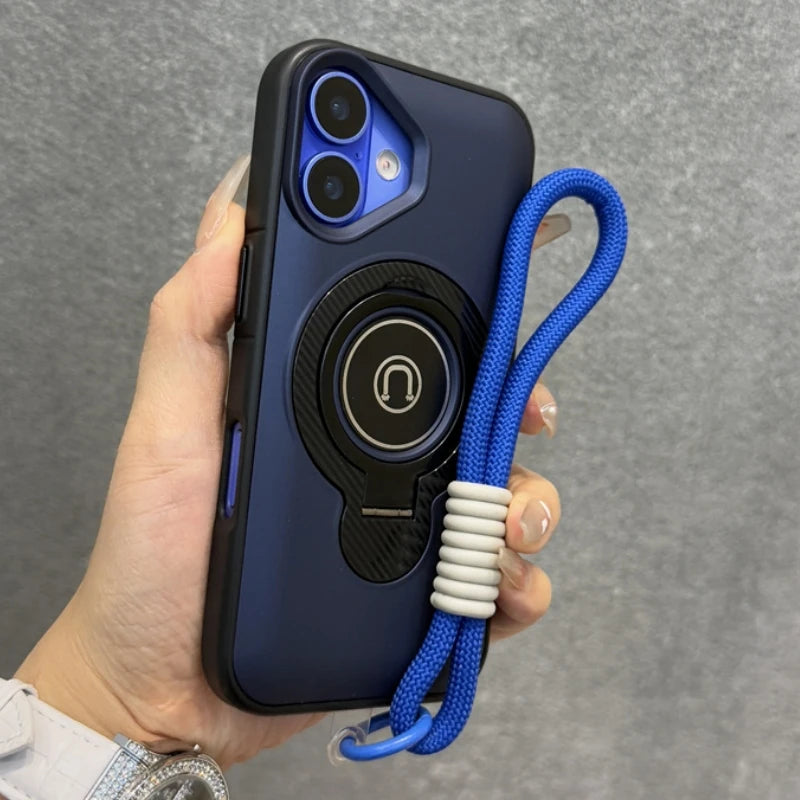 Wrist strap magnetic stand holder heavy duty bumper case - product image